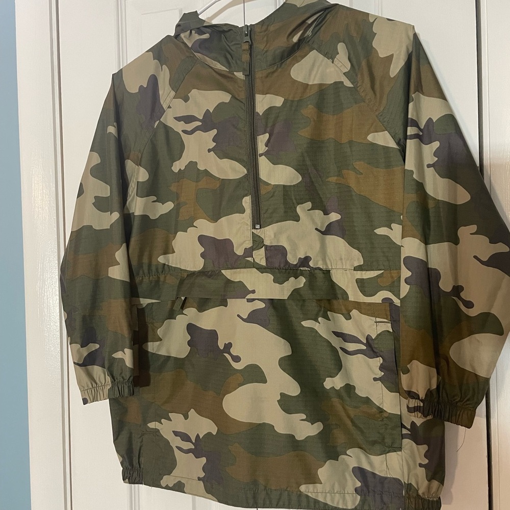 Easy-Pack Camo Childrens Place Anorak Weatherproof Lightweight Jacket Boys Sz M